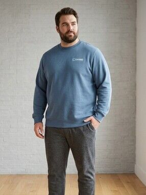 Converse Men's Crewneck Sweatshirt in Slate Blue